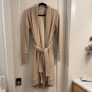 UGG Oatmeal Shawl Collar Cardigan XS